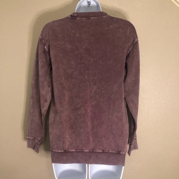 The Beatles Women's Graphic Cutout Neck Long Sleeve Sweatshirt Distressed Size S - Picture 2 of 11